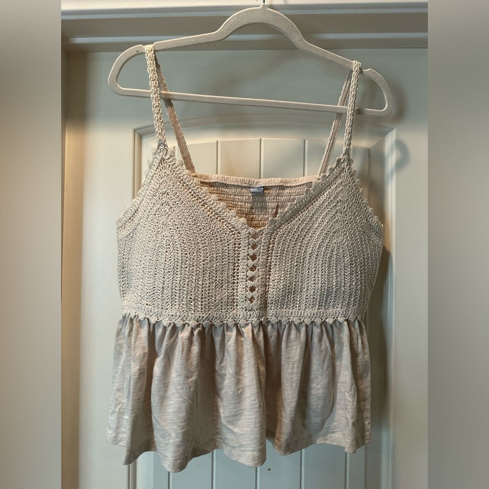Old Navy Oatmeal Natural Camisole Tank NWOT